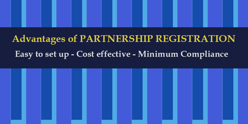 What are the advantages of partnership registration ?